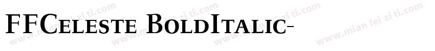 FFCeleste BoldItalic字体转换
